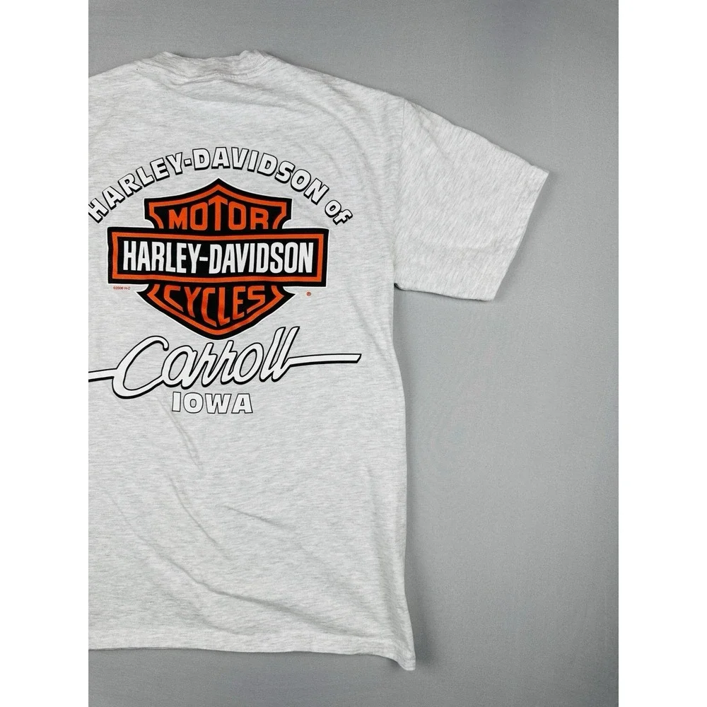 Vintage 2006 Harley Davidson Top 10 Reasons T Shirt Carroll Iowa Biker S